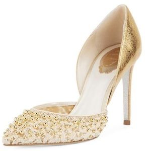 LIKE NEW Rene Caovilla 100MM Dosray Strass Pump